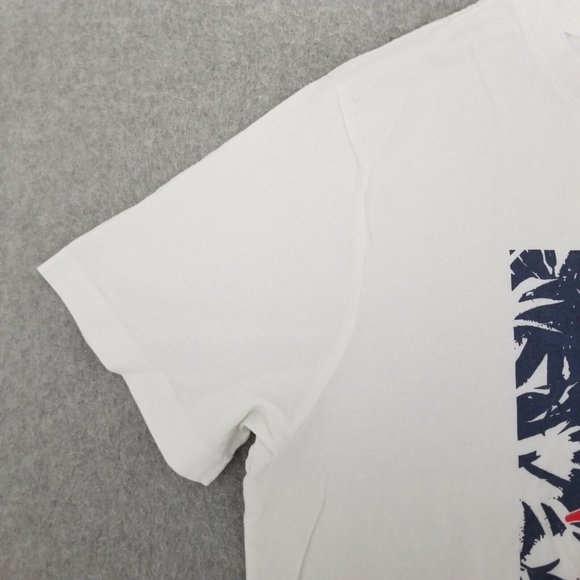 Hurley Shirt Mens XL White Short Sleeve Crew Neck Spell Out Logo - Picture 2 of 10